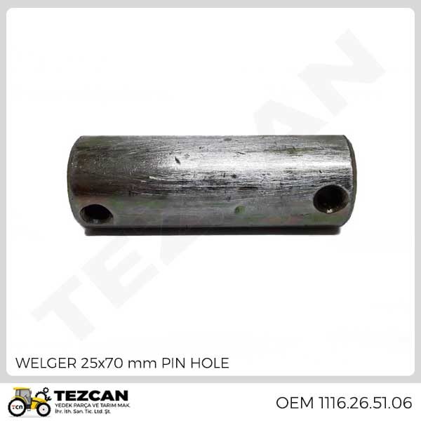 WELGER 25x70 mm PIN HOLE